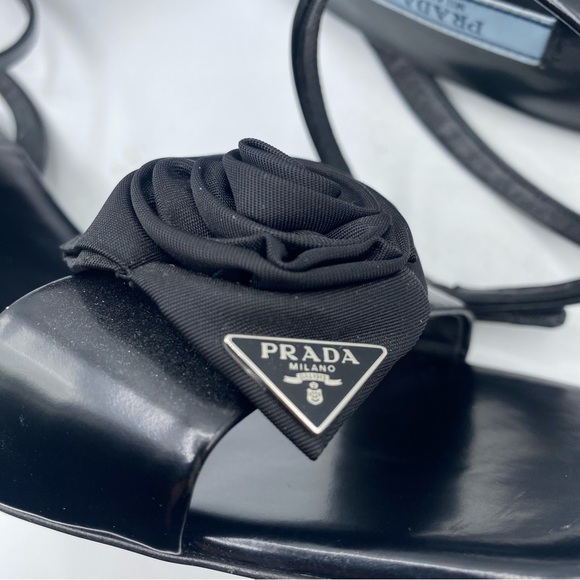 Prada Rose Ankle Strap Sandals - Picture 7 of 13